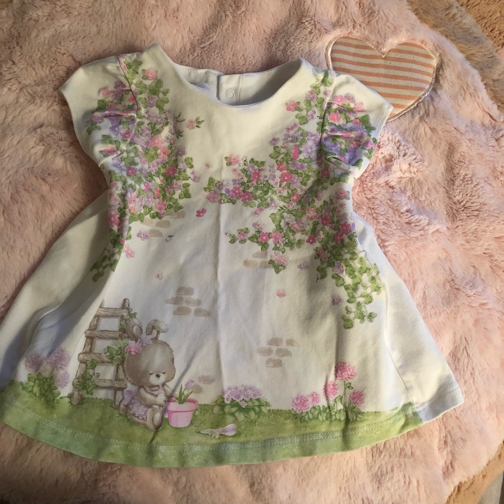 Newborn MayOral dress and bonus diaper cover